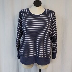 Isabel Maternity By Ingrid & Isabel Sweatshirt Blue Small NWT
